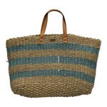 Hearth & Hand Striped Woven Tote In Blue And Natural. Fixed Price $55.00.