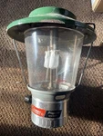 Vintage Coleman Model 5114 Dual 2 Mantle Propane Camping Lantern Globe & Base. Fixed Price $26.00.