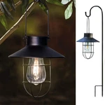 2 Pack Hanging Solar Lights Lantern Lamp With Shepherd Hook, Metal Waterproof.... Fixed Price $54.38.