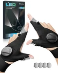 Wizstar Led Flashlight Gloves, Unique Gifts For Men Dad Boyfriend Him Black. Fixed Price $14.76.