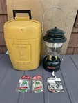 Vintage Coleman 290 Clx Green Lantern Double Mantle Yellow Clamshell Case. Fixed Price $69.99.