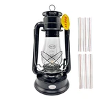 Lom - Dietz #80 Blizzard Plain Black Oil Lantern With 7/8" Wick Strips. Fixed Price $54.24.