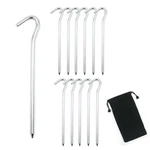 12pcs Aluminium Tent Stakes For Sand,beach Camping-7 Inch Long Metal Inflexib.... Fixed Price $16.55.