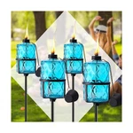 Zspeng 4 Pack Blue Glass Garden Torch 12 Oz Outdoor D Cor,60-i. Fixed Price $70.02.