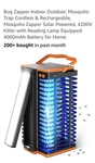 Solar Bug Zapper Indoor Outdoor, Mosquito Trap Cordless & Rechargeable, Camping. Fixed Price $49.99.