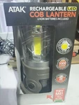 Atak Cob 1000 Lumen Recharge Lantern Up To 8hrs 3 Settings Li-ion W/ Cord. Fixed Price $35.98.