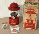 Vintage Coleman 200a Red Lantern 1968 W/ Original Box Single Mantle Camping. Fixed Price $155.00.