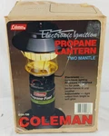 New Coleman Electronic Ignition Propane Two Mantle Lantern 5157-700. Fixed Price $29.99.