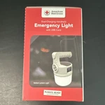 American Red Cross Dual-charging Led Emergency Light Solar/usb White/gray Rc062. Fixed Price $14.99.