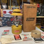 Vintage Coleman 200a704 Lantern Gold Bond With Box Instructions1972. Fixed Price $3900.00.