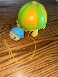 Vintage Glow Glo Bug Worm Pull Toy Friend Turtle Fair Condition. Fixed Price $21.11.