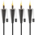 Matney Stainless Steel Torches For Outside - Outdoor 4 Pack,. Fixed Price $106.99.