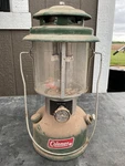Vtg Coleman 220h Double Mantle Gasoline Camping Outdoor Lantern Century Glass. Fixed Price $19.99.