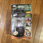 Innovage Outdoors Battery-free Hand Crank 5 Led Lantern Fm Radio Cordless Black. Fixed Price $17.99.
