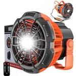 Supology Portable Camping Fan 25 Hrs Work Time Lantern Light Weight Orange/black. Fixed Price $32.33.