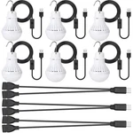 6 Pcs Usb Led Light Portable Bulb With Hanging Camping Splitt.... Fixed Price $46.89.