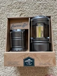 New Adventure Is Out There Collapsible Camping Led Lantern Set - Silver 2 Pack. Fixed Price $18.00.