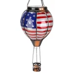 Larekook Solar Hot Air Balloon Lantern With Flame Flickering,glass Ba.... Fixed Price $39.04.
