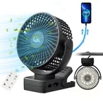 Portable Fan With Remote Control & Timer Led Lights, 60hrs 12000mah Usb Rec.... Fixed Price $54.29.