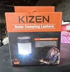 Kizen Solar Camping Lantern Led Rechargeable Collapsible Emergency Blue. Fixed Price $10.45.