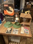 Nos Vtg. Coleman Propane Lantern Model 5114-708 W/pyrex Tapered Globe & Box 1975. Fixed Price $75.00.