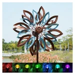 Cyan Oasis Yard Garden Wind Spinners With Solar Lights, Large Outdoor Metal W.... Fixed Price $163.60.