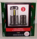 Collapsible Lanterns, Set Of Two, 7 In. And 5 In., 280 Lumens Each, New In Box. Fixed Price $19.99.
