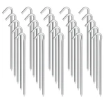 Metal Tent Stakes Heavy Duty 9 Inch, 25 Pack Anti-rust Galvanized Steel Campi.... Fixed Price $24.67.