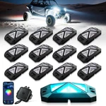 Mictuning C4 Rgbw Led Rock Lights - 12 Pods Ultra-bright 4-sided Underglow Light. Fixed Price $195.29.