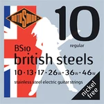 Rotosound British Bs10 Stainless Steel 10-46 Electric Guitar Strings. Fixed Price $9.99.