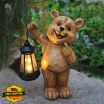 Yewanye Bear Solar Statue Light, Outdoor Resin Garden Decor. Fixed Price $78.29.