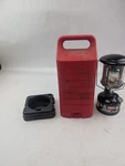 Vintage Coleman Lantern 222a Peak Back Pack Style With Hard Case Made Canada. Fixed Price $121.49.