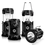 Dibms 4-pack Solar Camping Lantern, Collapsible Led Usb White. Fixed Price $36.54.