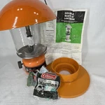 Vtg Sears Double Mantle Propane Lantern Model 920-727850 Orange Mushroom Hood. Fixed Price $65.00.