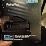 Defendtek Rechargeable Tactical Led Rail Mounted Gun Flashlight Dt-m1 Black. Fixed Price $26.00.