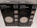2x Cordless Rechargeable Led Lantern ,9.75 H,usb -c Charging,decor,home,camping. Fixed Price $34.00.