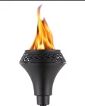 1 Tiki Island King Black Metal Large Flame Outdoor Torch Mosquito Repellent. Fixed Price $18.88.