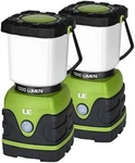 Le 1000lm Battery Powered Led Camping Lantern Portable Emergency Hike, 2 Pack. Fixed Price $33.45.