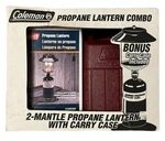 Coleman 2-mantle Propane Lantern Combo W/ Carry Case New In Box + Extra Mantles. Fixed Price $49.99.