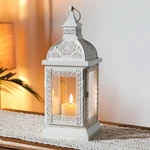 Rustic Style Metal Candle Lantern 13'' High Decorative Outdoor Candle.... Fixed Price $46.79.