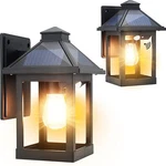 2 Pack Solar Wall Lanterns Outdoor With 3 Modes, Dusk To Dawn Motion Sensor L.... Fixed Price $107.89.
