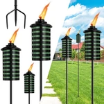 Fan-torches 6 Pack Home Garden Torch, 16 Oz Outdoor Green Metal Torch. Fixed Price $68.99.