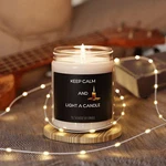 Keep Calm And Light A Candle Scented Soy Candle, 9oz. Fixed Price $17.99.