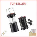 Lichamp 2 Pack Camping Lanterns Rechargeable And Battery Powered, Dual Power Sou. Fixed Price $27.52.