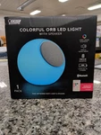 Feit Electric Colorful Orb Led Light With Speaker. Fixed Price $34.00.