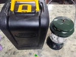 Coleman Propane Lantern Black Yellow Plastic Glass Metal With Hard Carry Case. Fixed Price $27.99.