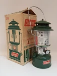 Vintage 1972 Coleman Lantern In Orig Box Two Mantle Floodlight Greeen 220f195. Fixed Price $142.46.