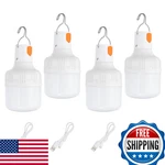 Patikil Camping Lantern 4 Pack Rechargeable Led Tent Lamp Lights Bulb Portable. Fixed Price $40.50.