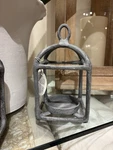 New Pottery Barn Fallon Metal Lantern Votive Candle Holder Weathered 6" Zinc Nwt. Fixed Price $24.99.