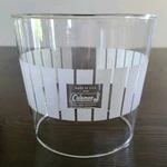 Coleman Lantern 275 5114 Picket Fence Glass Frosted Tapered Vintage Globe Usa. Fixed Price $45.00.
